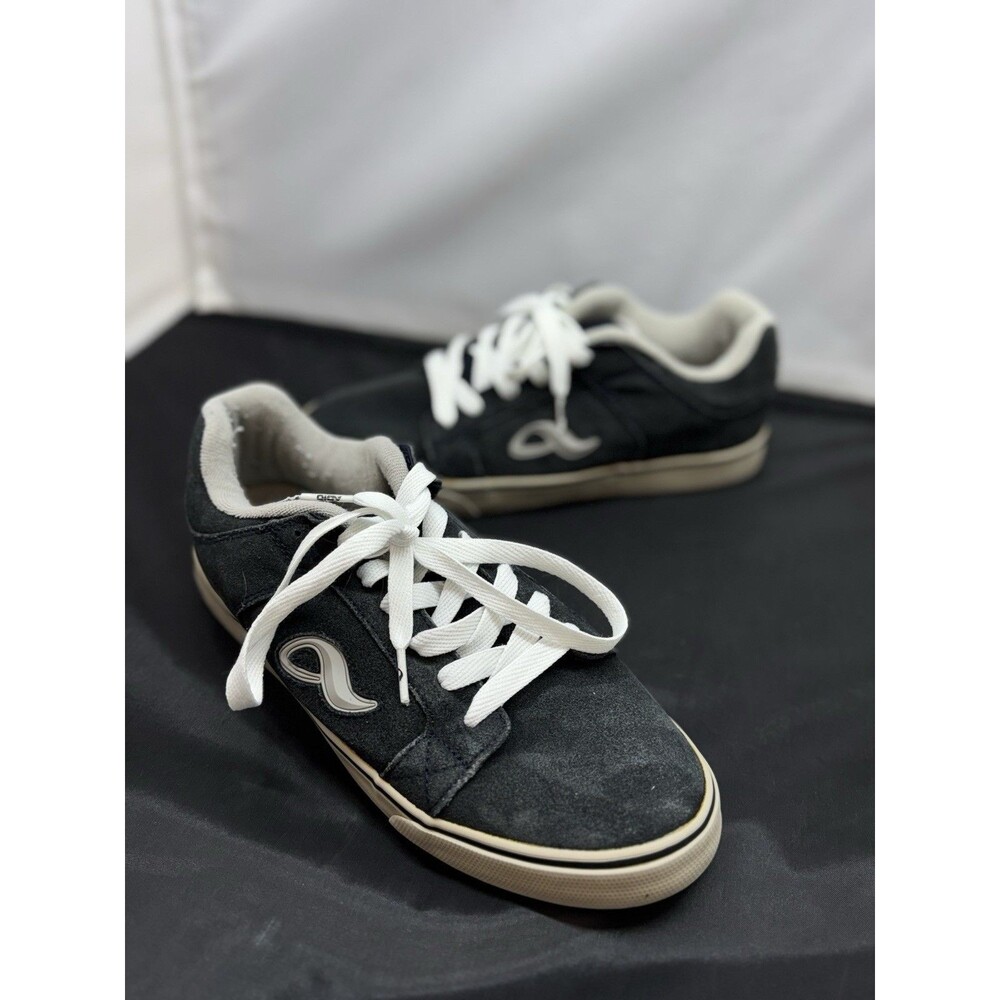 Adio Kenny Standard Skate Shoes Low Top Kenny Anderson Black Suede Mens 8.5 Y2K